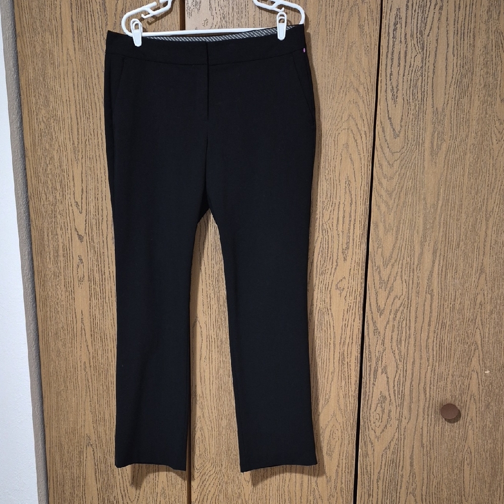 VINCE CAMUTO Women's Black Classic Elegant Straight Pants Pockets Size 12